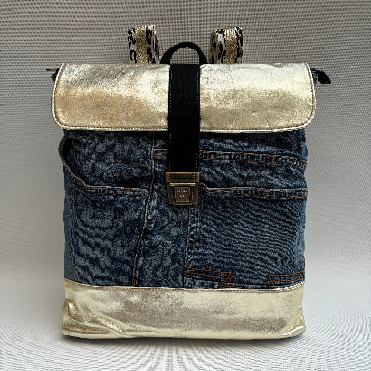 Mochila Top Caomka Recycled ♻️ Jeans · Pieza Única 16236