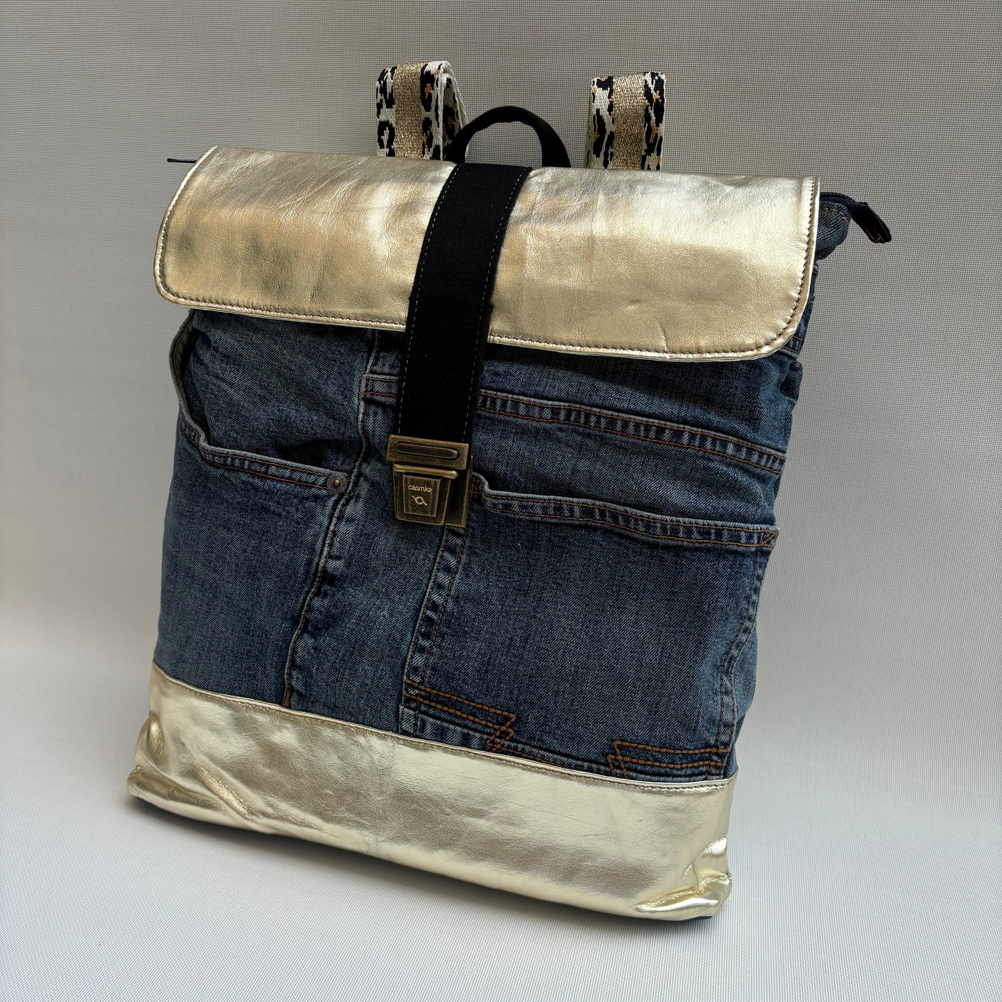 Mochila Top Caomka Recycled ♻️ Jeans · Pieza Única 16236