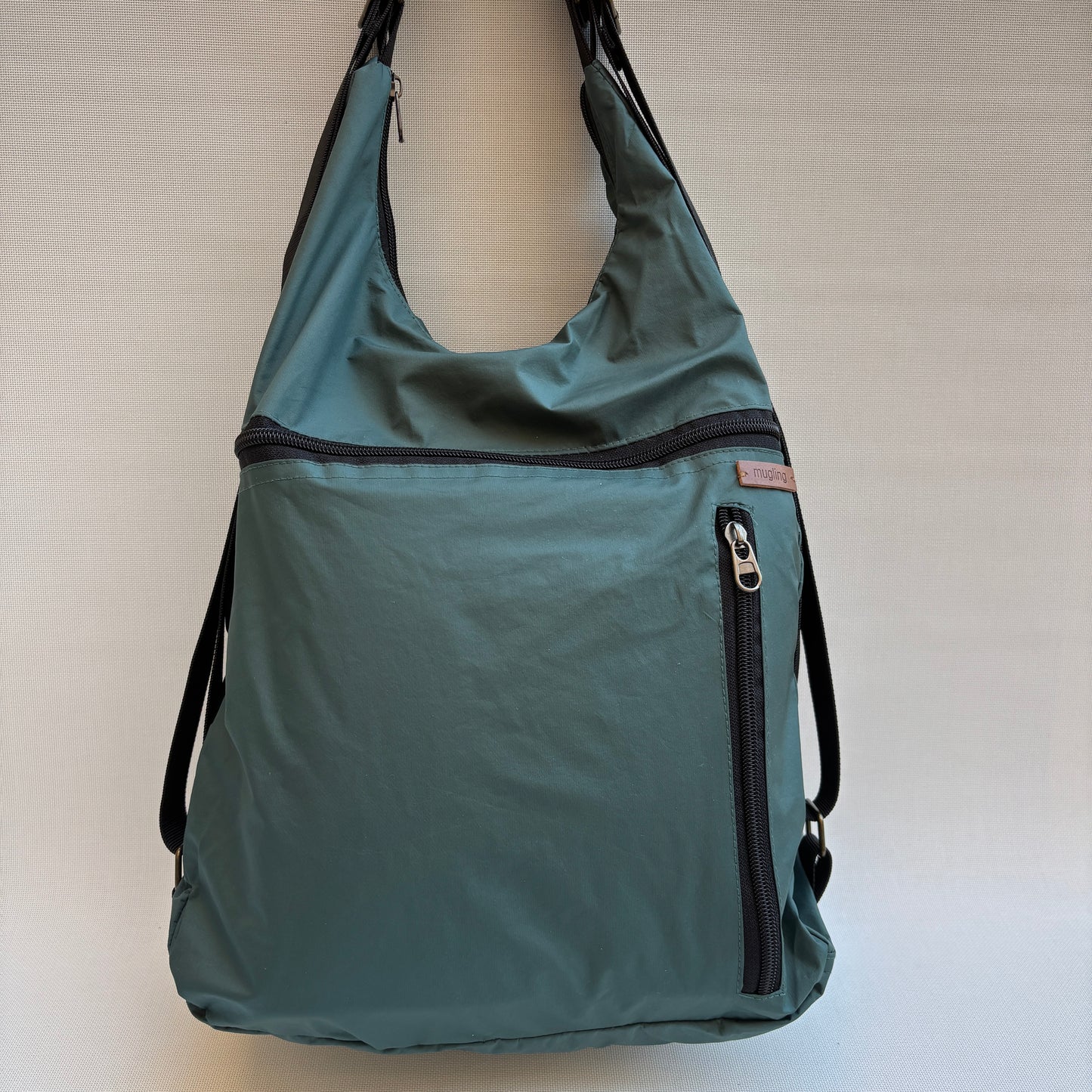 Mochila - Bolso - Tote Bag - Impermeable · Mutifunción · "Nepal" Color Verde · Súper ligera · Pieza 16402