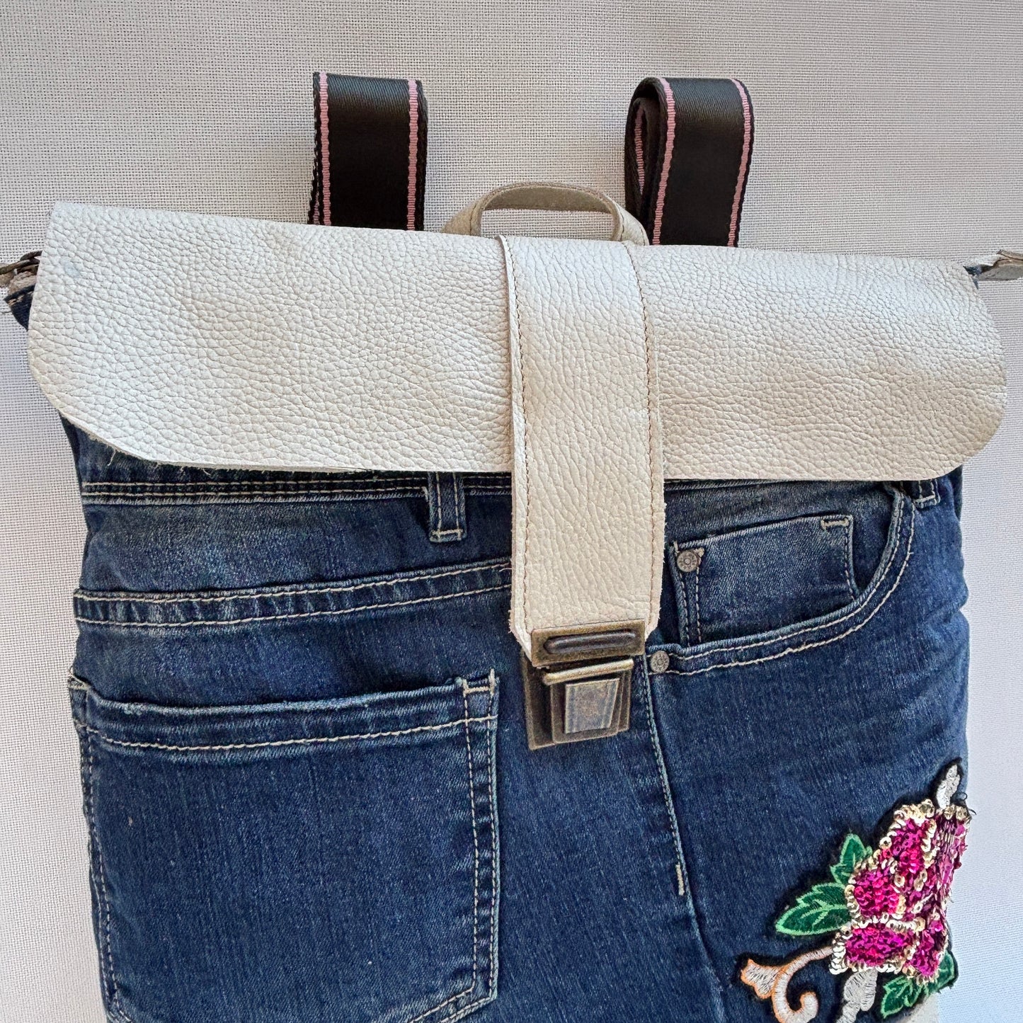 Mochila Top Caomka Recycled ♻️ Jeans · Pieza Única 16478