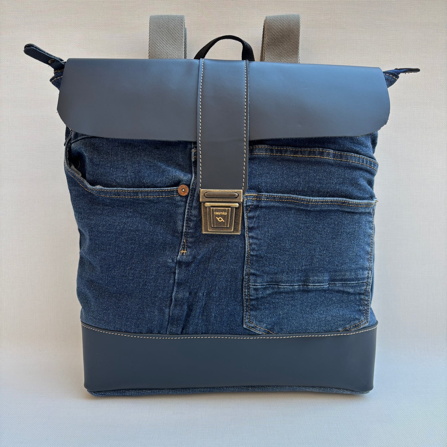 Mochila Top Caomka Recycled ♻️ Jeans · Pieza Única 16515