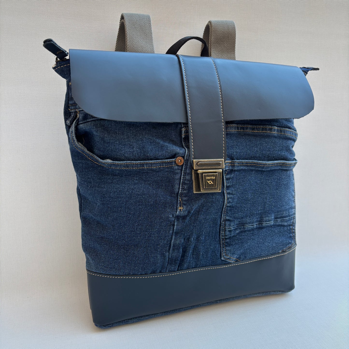 Mochila Top Caomka Recycled ♻️ Jeans · Pieza Única 16515