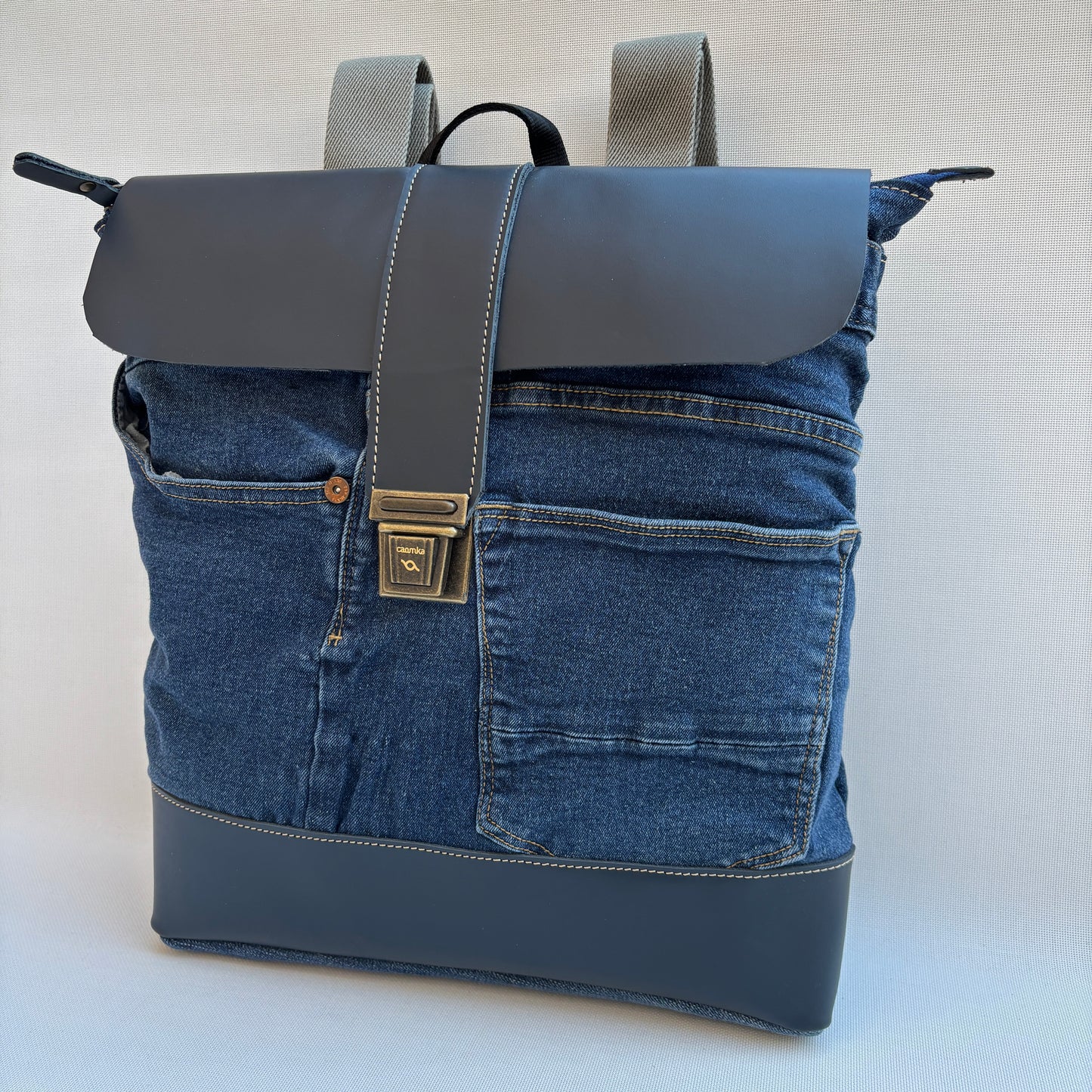 Mochila Top Caomka Recycled ♻️ Jeans · Pieza Única 16515