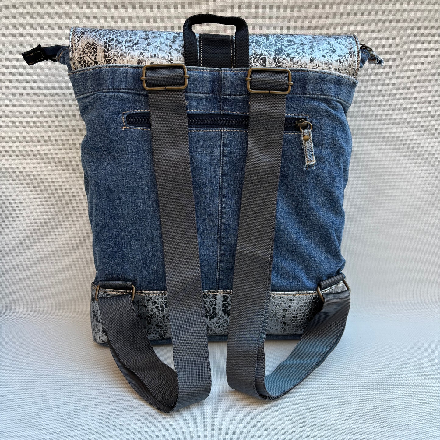 Mochila Top Caomka Recycled ♻️ Jeans · Pieza Única 16516