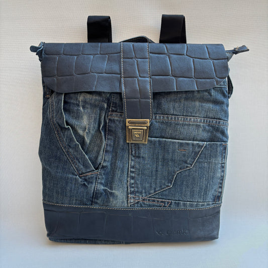 Mochila Top Caomka Recycled ♻️ Jeans · Pieza Única 16533