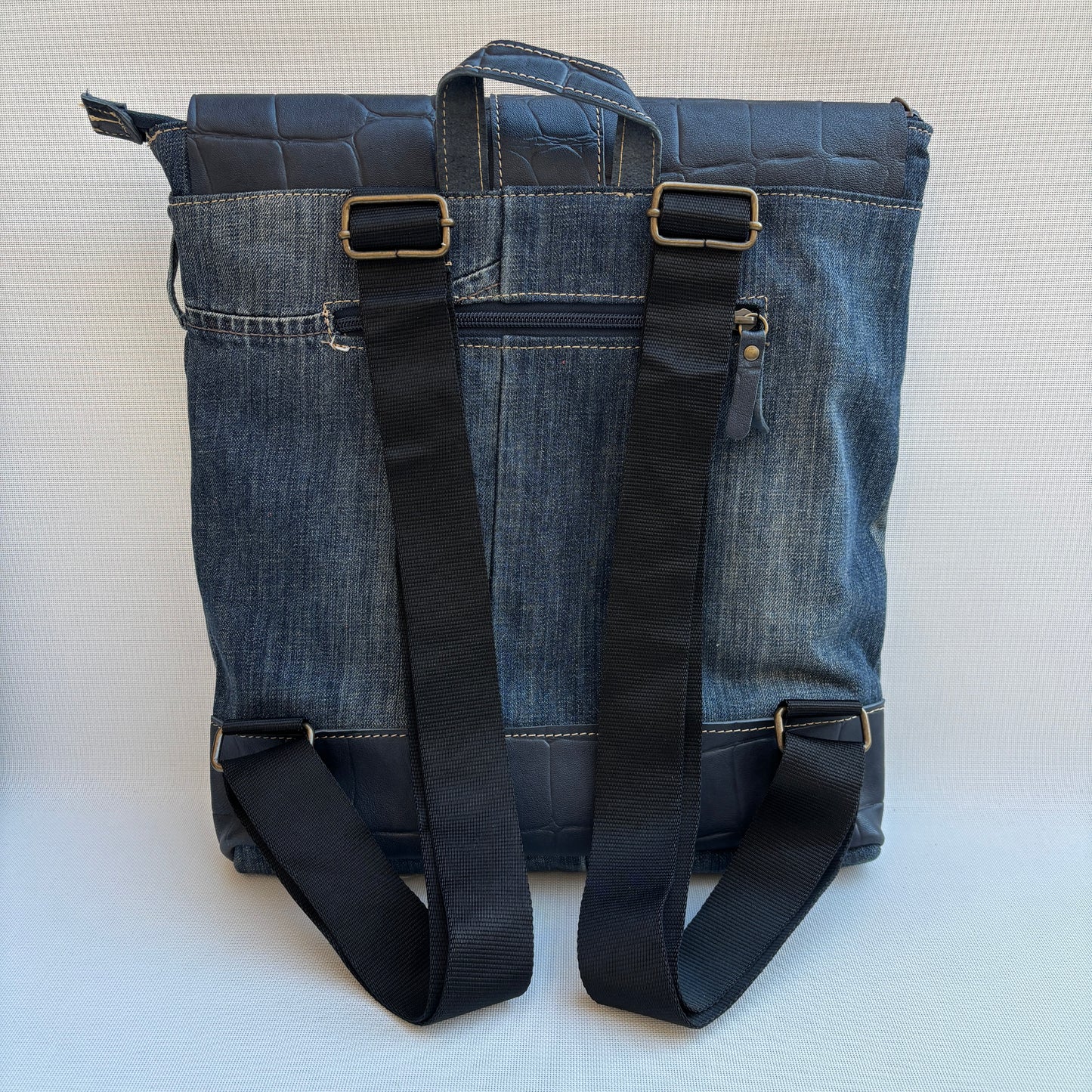 Mochila Top Caomka Recycled ♻️ Jeans · Pieza Única 16533