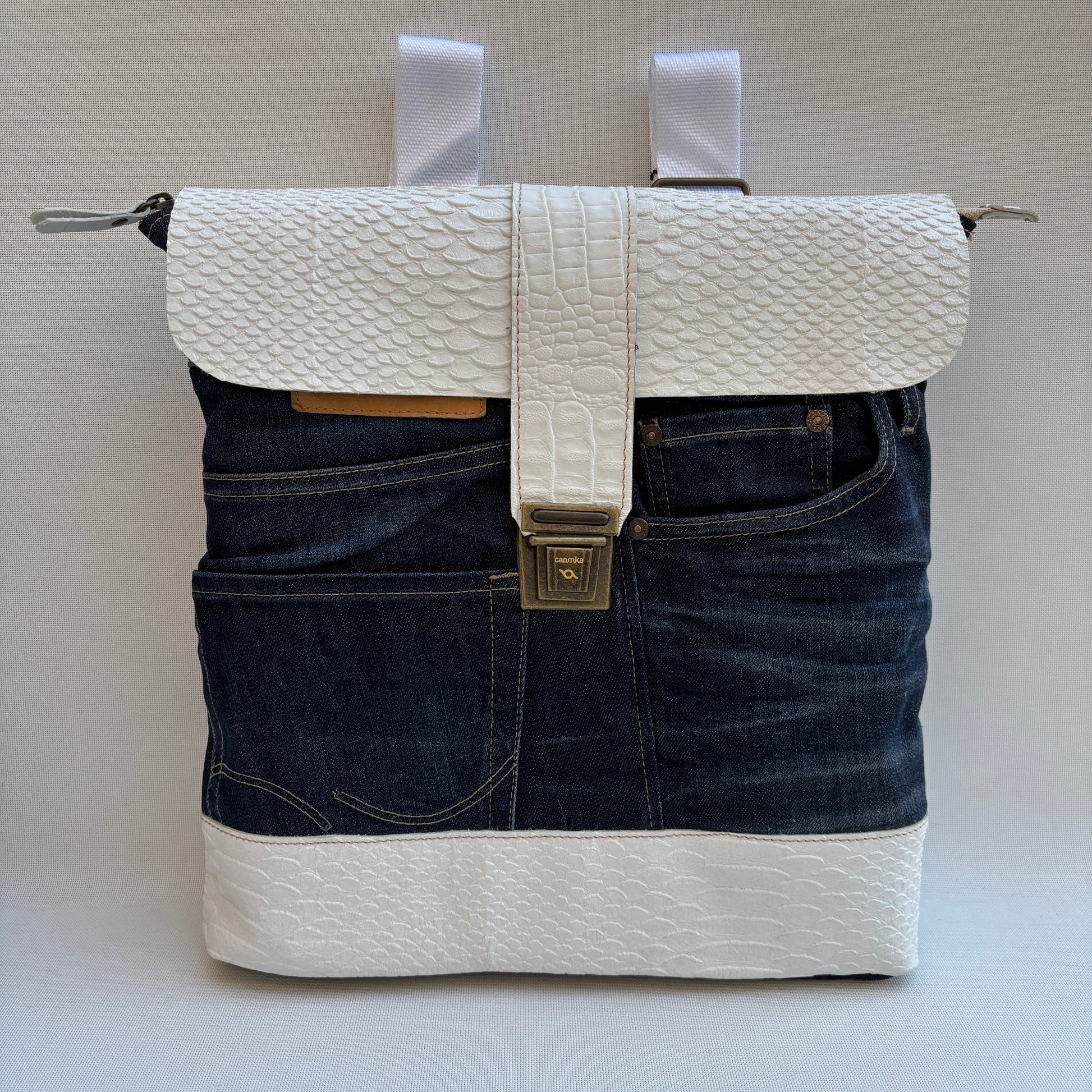 Mochila Top Caomka Recycled ♻️ Jeans · Pieza Única 16534