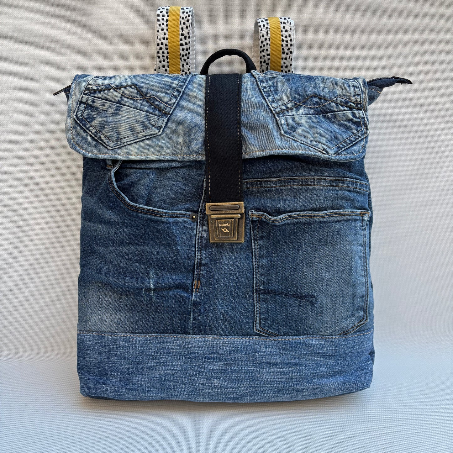 Mochila Top Caomka Recycled ♻️ Jeans · Pieza Única 16682