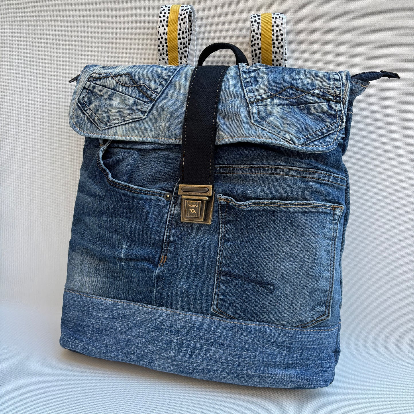 Mochila Top Caomka Recycled ♻️ Jeans · Pieza Única 16682