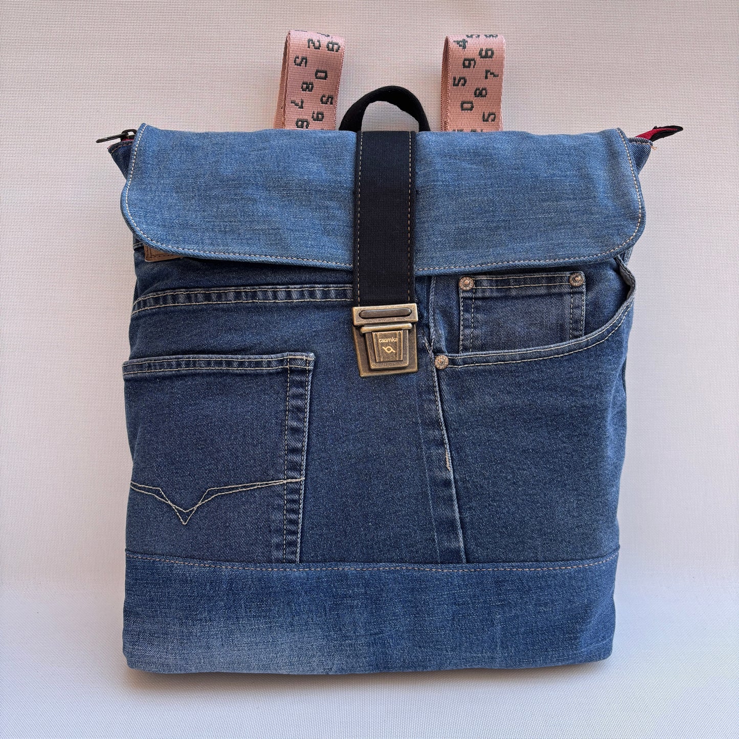 Mochila Top Caomka Recycled ♻️ Jeans · Pieza Única 16683