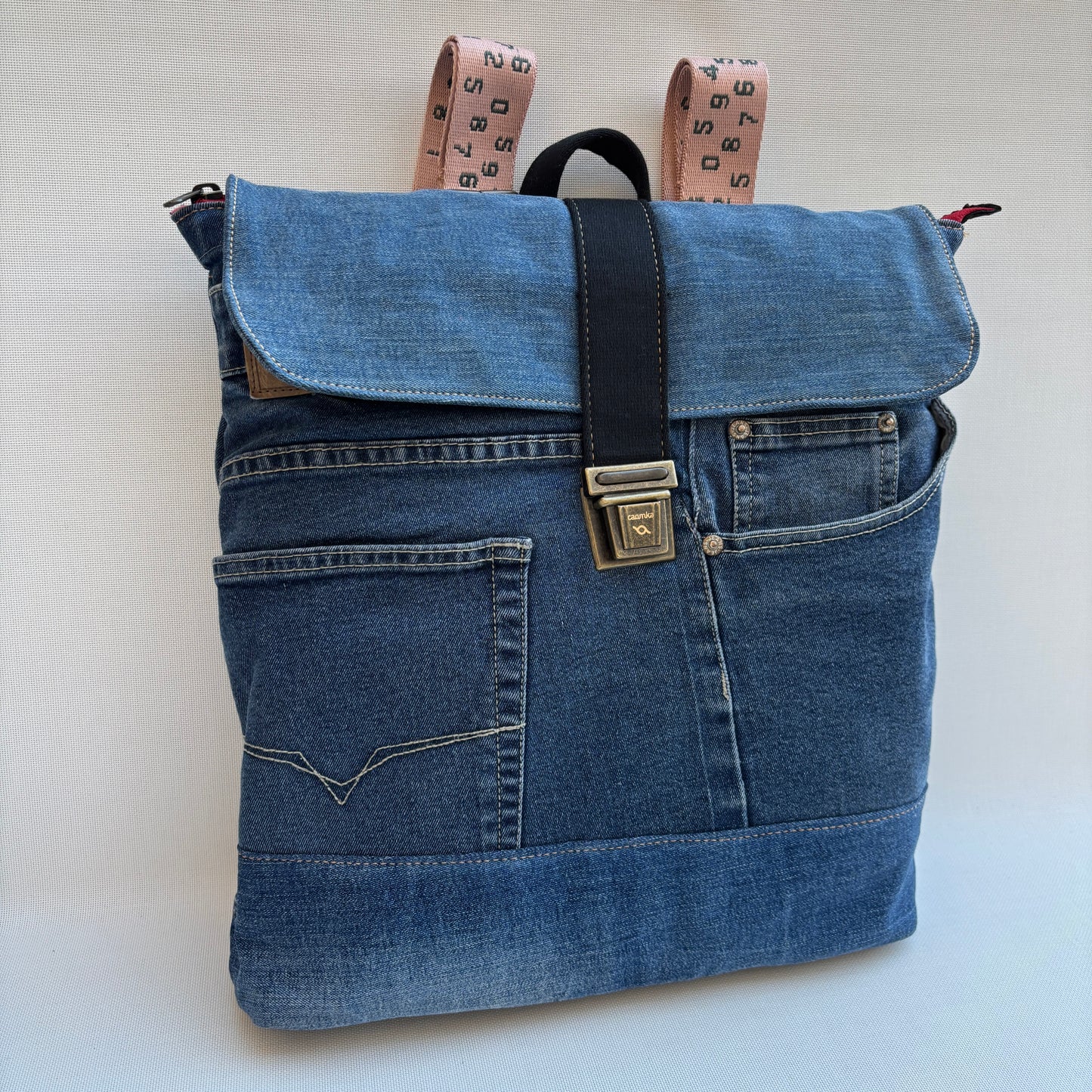 Mochila Top Caomka Recycled ♻️ Jeans · Pieza Única 16683