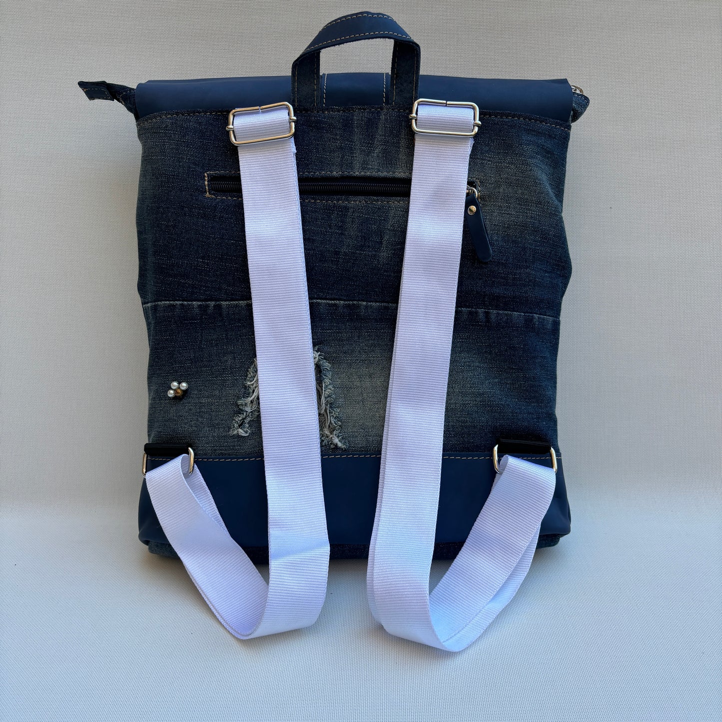 Mochila Top Caomka Recycled ♻️ Jeans · Pieza Única 15641