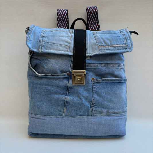 Mochila Top Caomka Recycled ♻️ Jeans · Pieza Única 15687