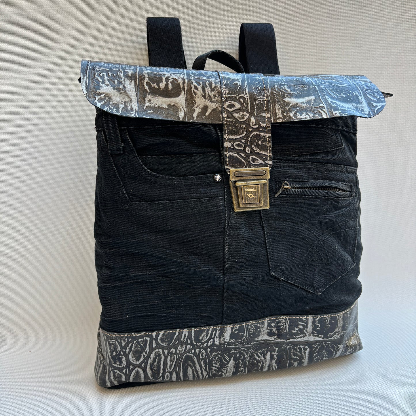 Mochila Top Caomka Recycled ♻️ Jeans · Pieza Única 15840