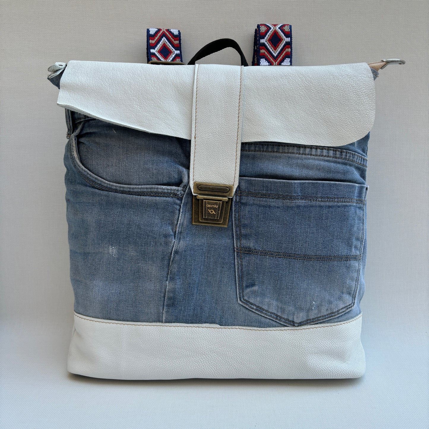 Mochila Top Caomka Recycled ♻️ Jeans · Pieza Única 16138