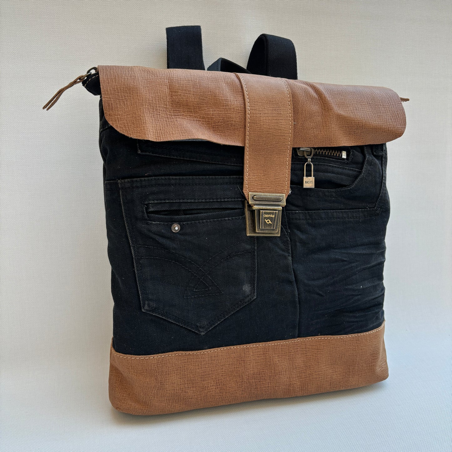 Mochila Top Caomka Recycled ♻️ Jeans · Pieza Única 16139