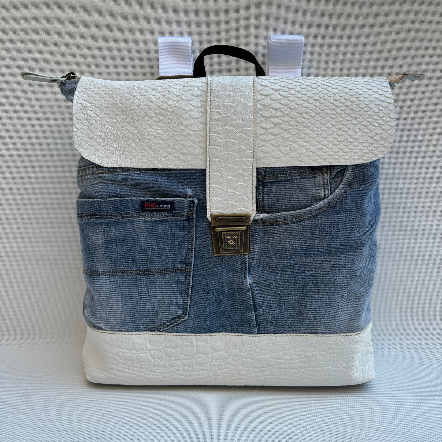 Mochila Top Caomka Recycled ♻️ Jeans · Pieza Única 16048