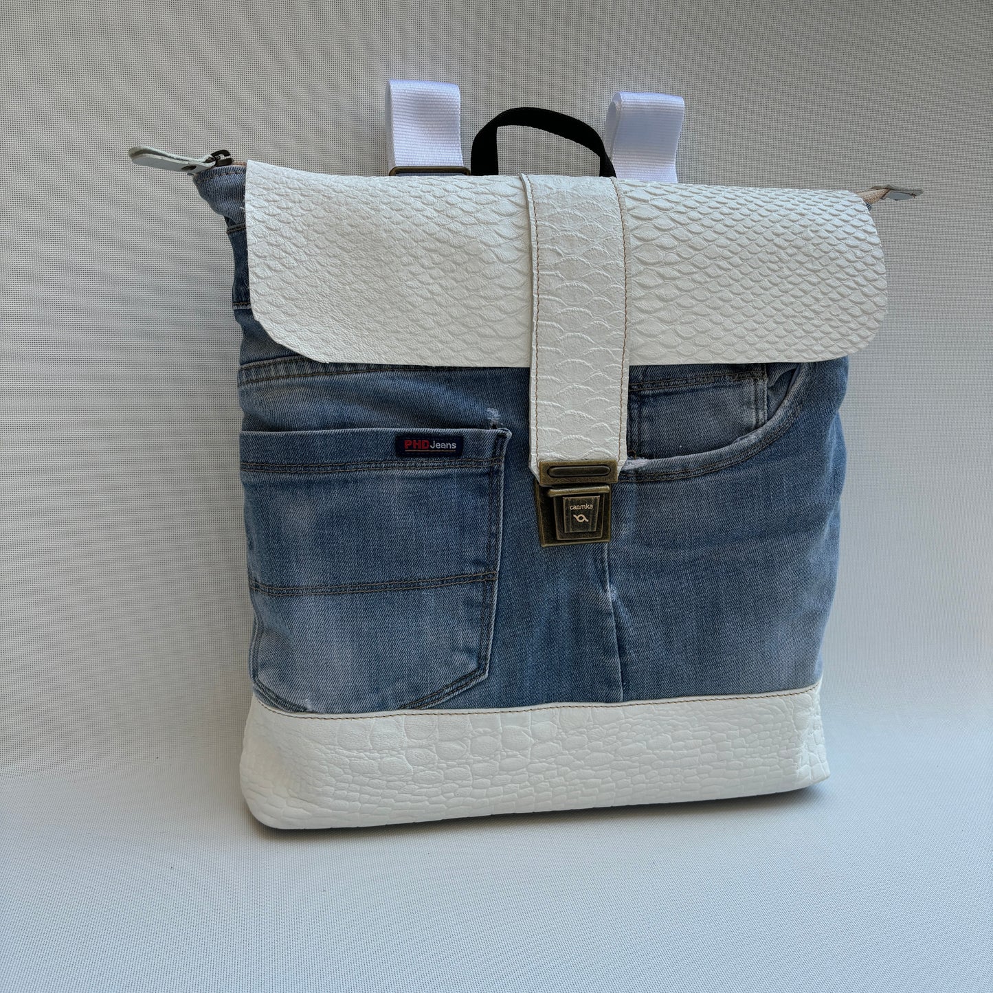 Mochila Top Caomka Recycled ♻️ Jeans · Pieza Única 16048