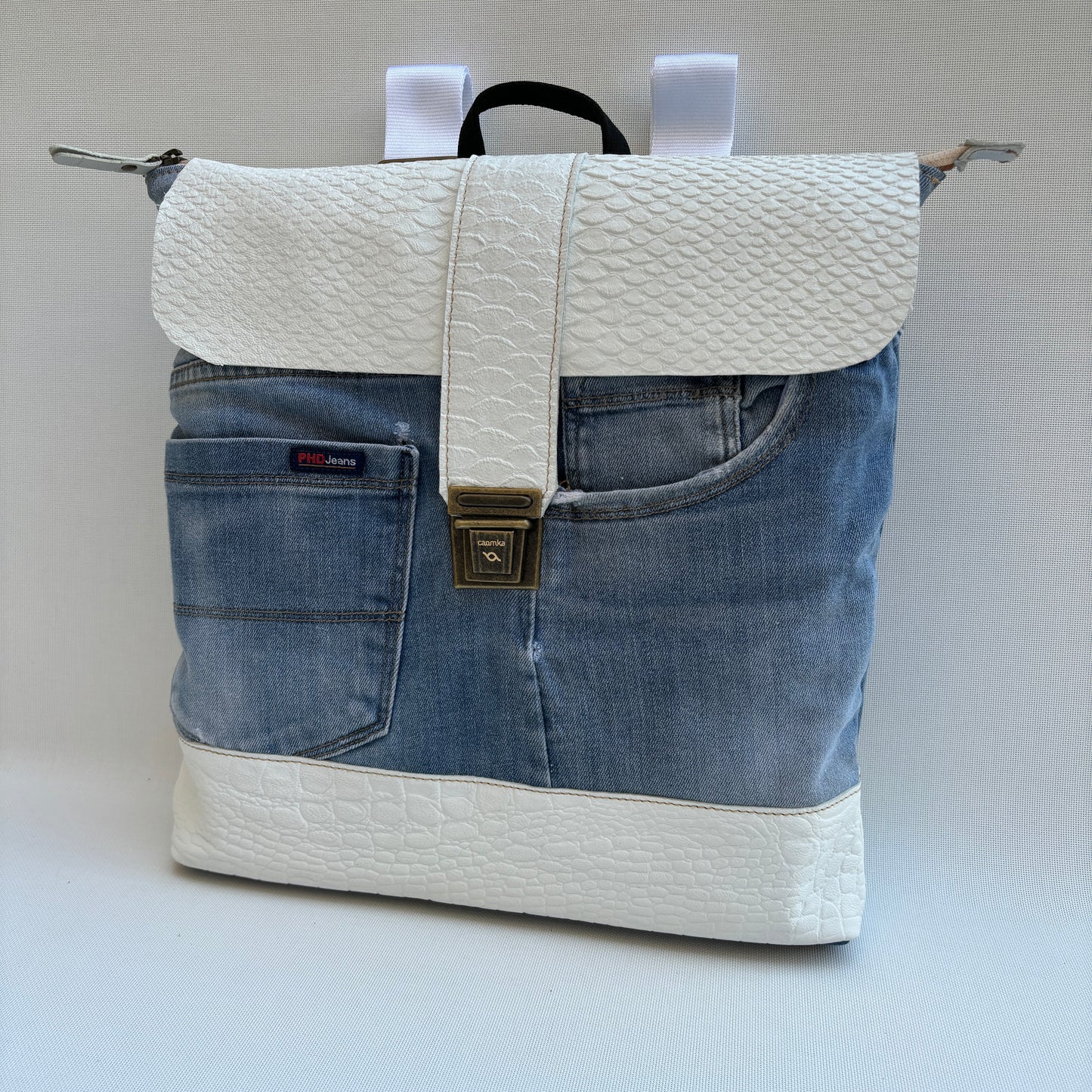 Mochila Top Caomka Recycled ♻️ Jeans · Pieza Única 16048