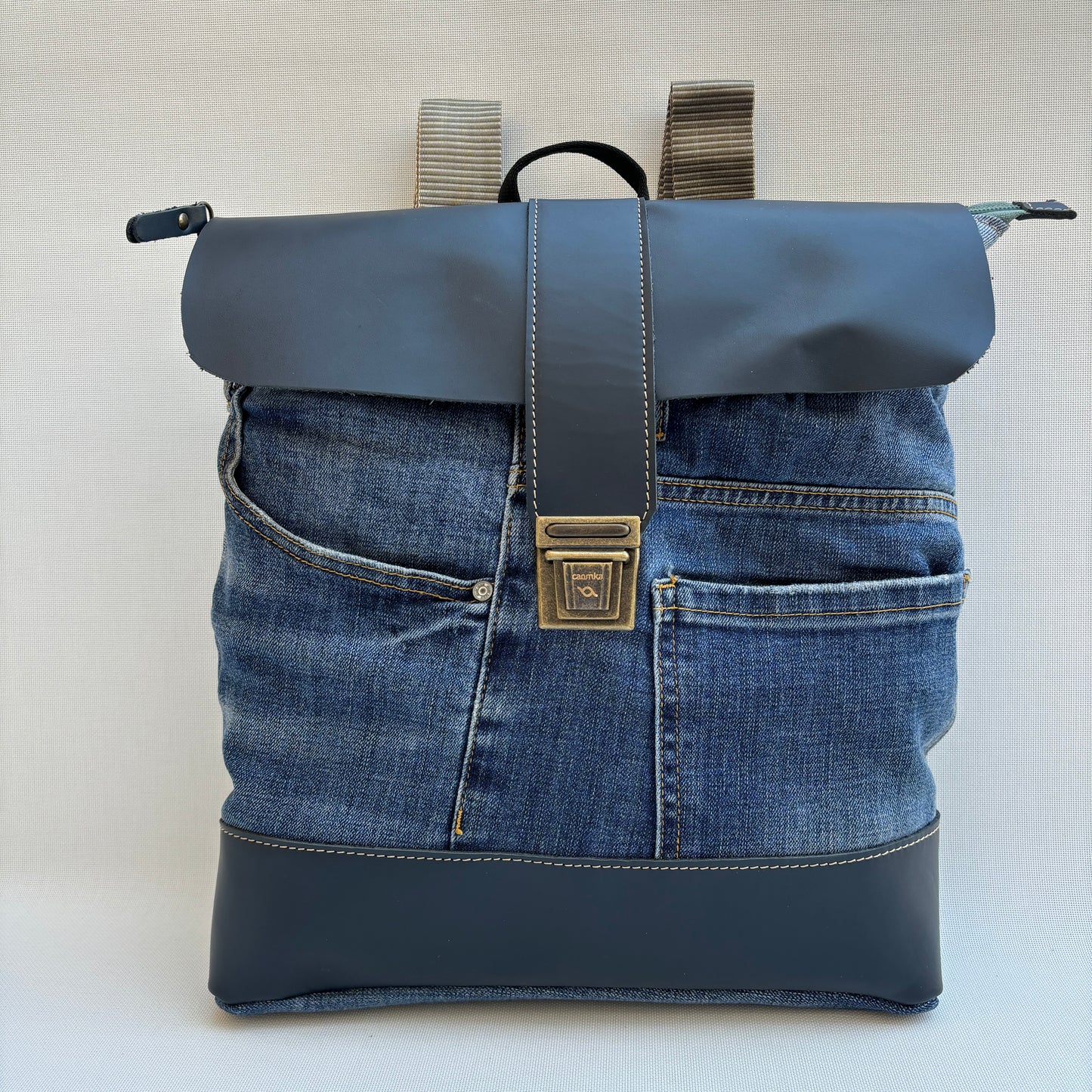 Mochila Top Caomka Recycled ♻️ Jeans · Pieza Única 15802