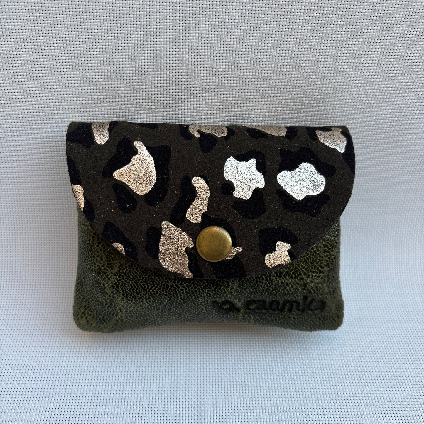 Monedero Sweet Caomka "Leopard Gold" · Piel - Cuero · Pieza Exclusiva Núm. 16772