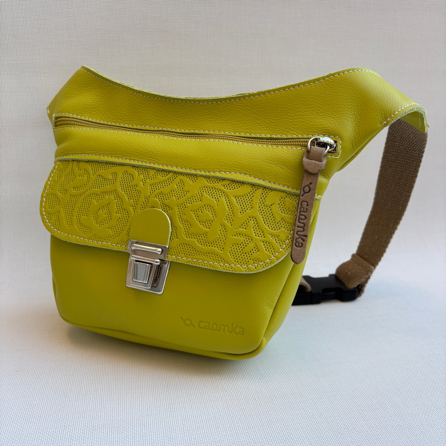 Riñonera Mini "Special Fantasy Lima/Pistachio" · Piel Napa · Pieza Exclusiva Núm. 16886