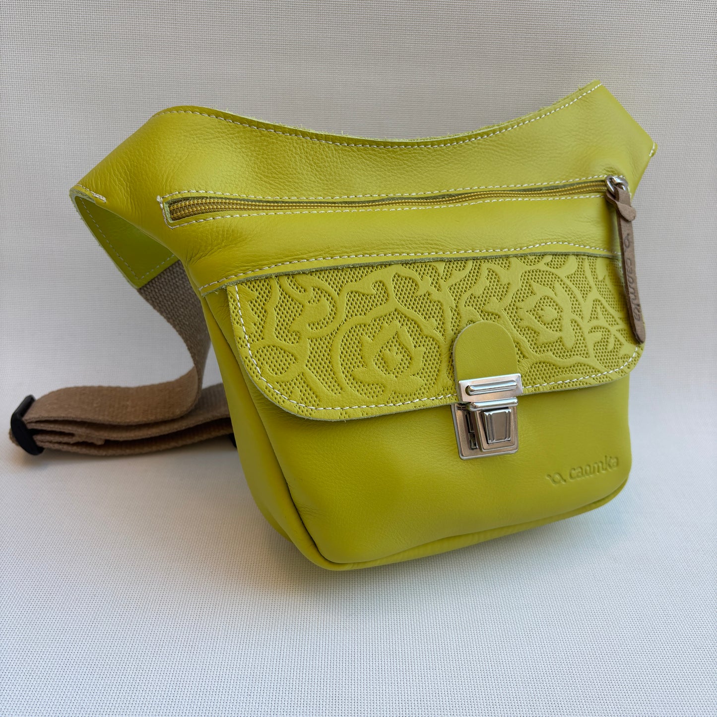 Riñonera Mini "Special Fantasy Lima/Pistachio" · Piel Napa · Pieza Exclusiva Núm. 16886