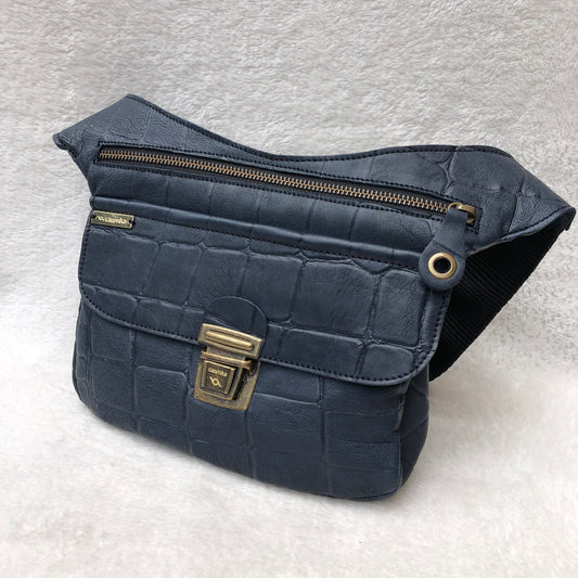 Summer Dark Blue BioCuir® natural leather Exclusive Piece No. 7332