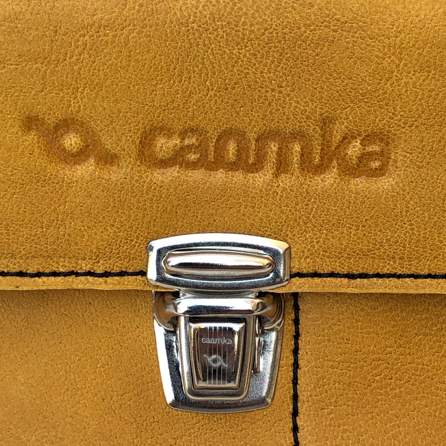 CAOMKA Flat Coin Purse Natürliches BioCuir®-Leder Exklusivstück Nr. 7517