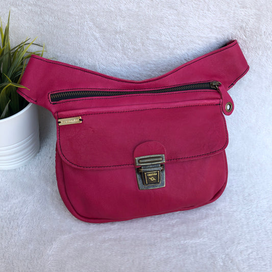 Classic Fucsia & Old Gold · Piel natural BioCuir® · Pieza Exclusiva Núm. 8269