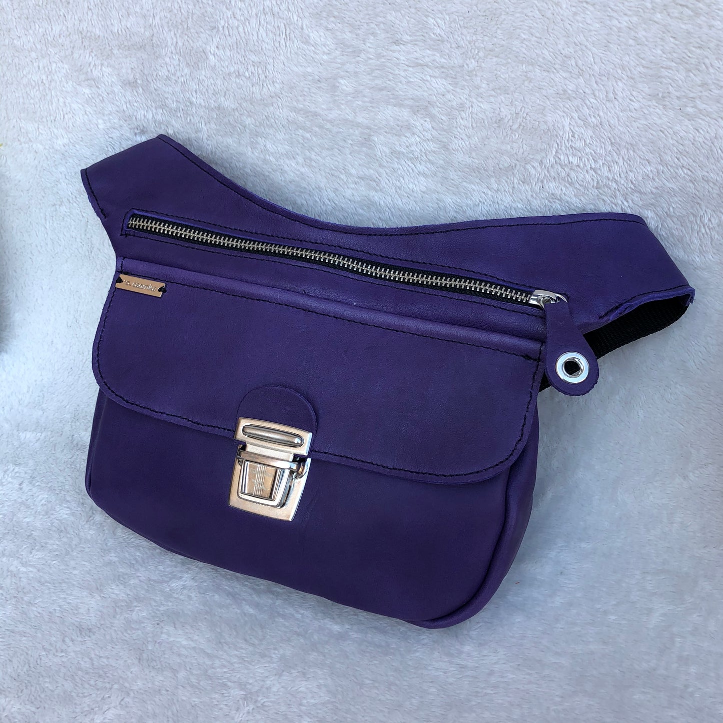 Classic Purple & Silver · Piel natural BioCuir® · Pieza Exclusiva Núm. 8859