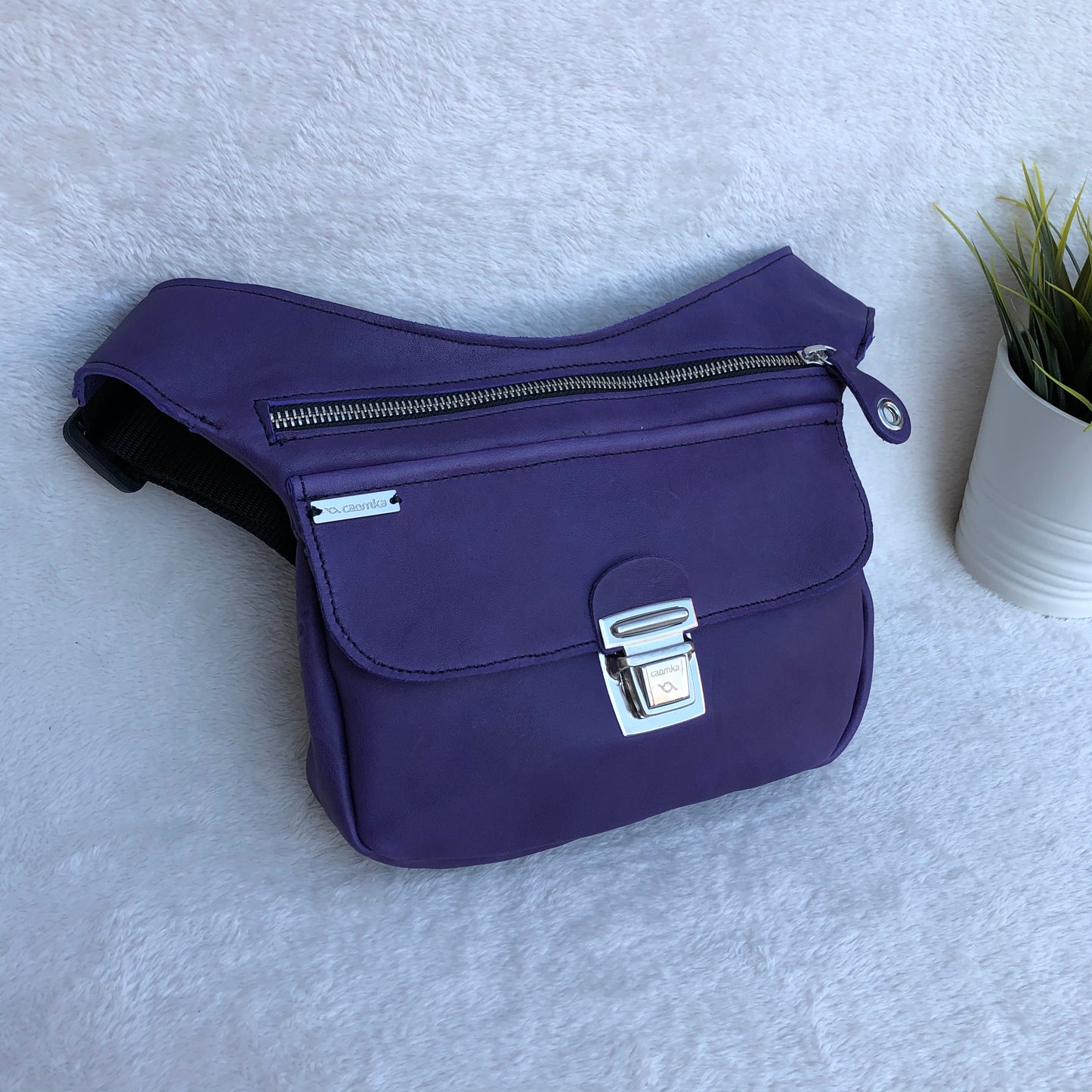 Classic Purple & Silver · Piel natural BioCuir® · Pieza Exclusiva Núm. 8859