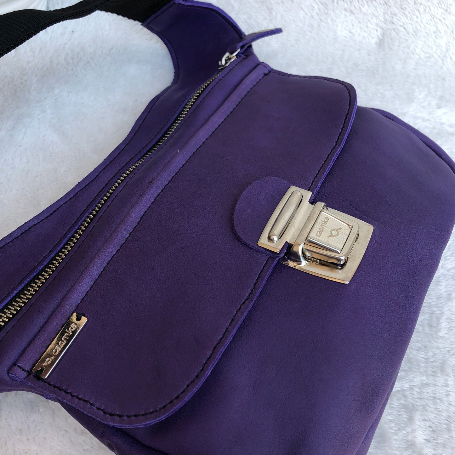 Classic Purple & Silver · Piel natural BioCuir® · Pieza Exclusiva Núm. 8859