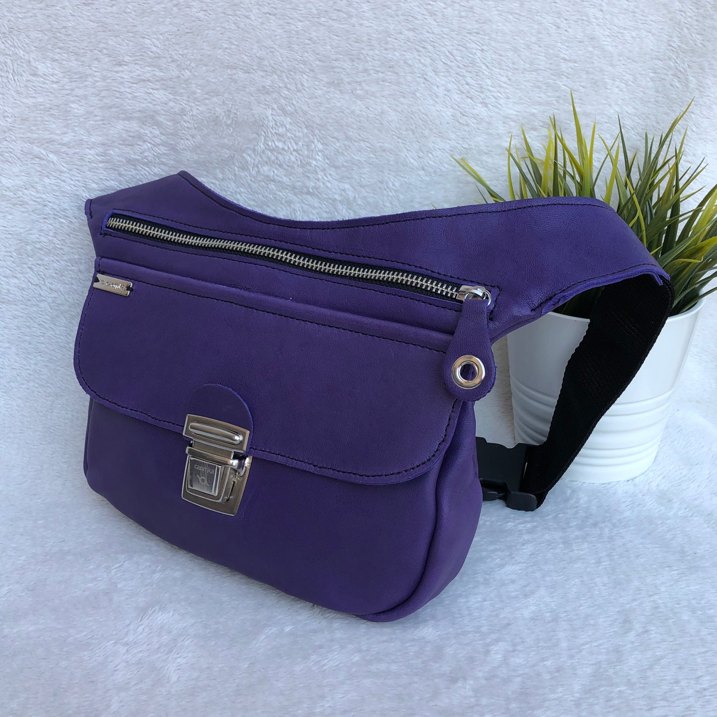 Classic Purple & Silver · Piel natural BioCuir® · Pieza Exclusiva Núm. 8859