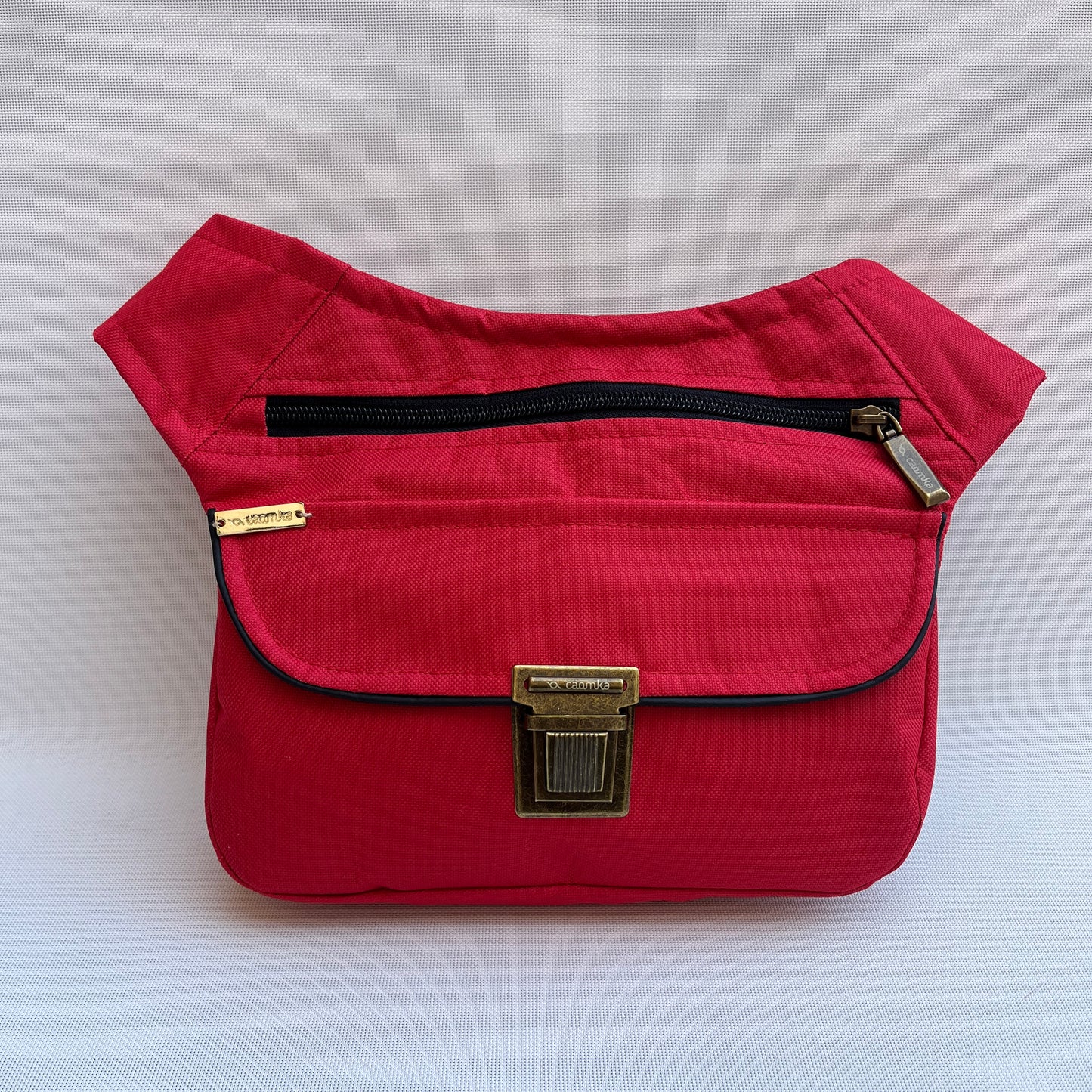 Classic Red "Cordura" + Bolsillo trasero · Impermeable · Pieza Única Núm. 13583