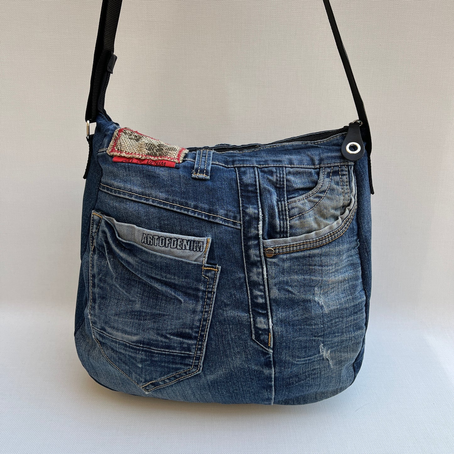 Bolso Tote Caomka · Edición Especial ♻️ Jeans Recycled ♻️ Pieza Única 11926